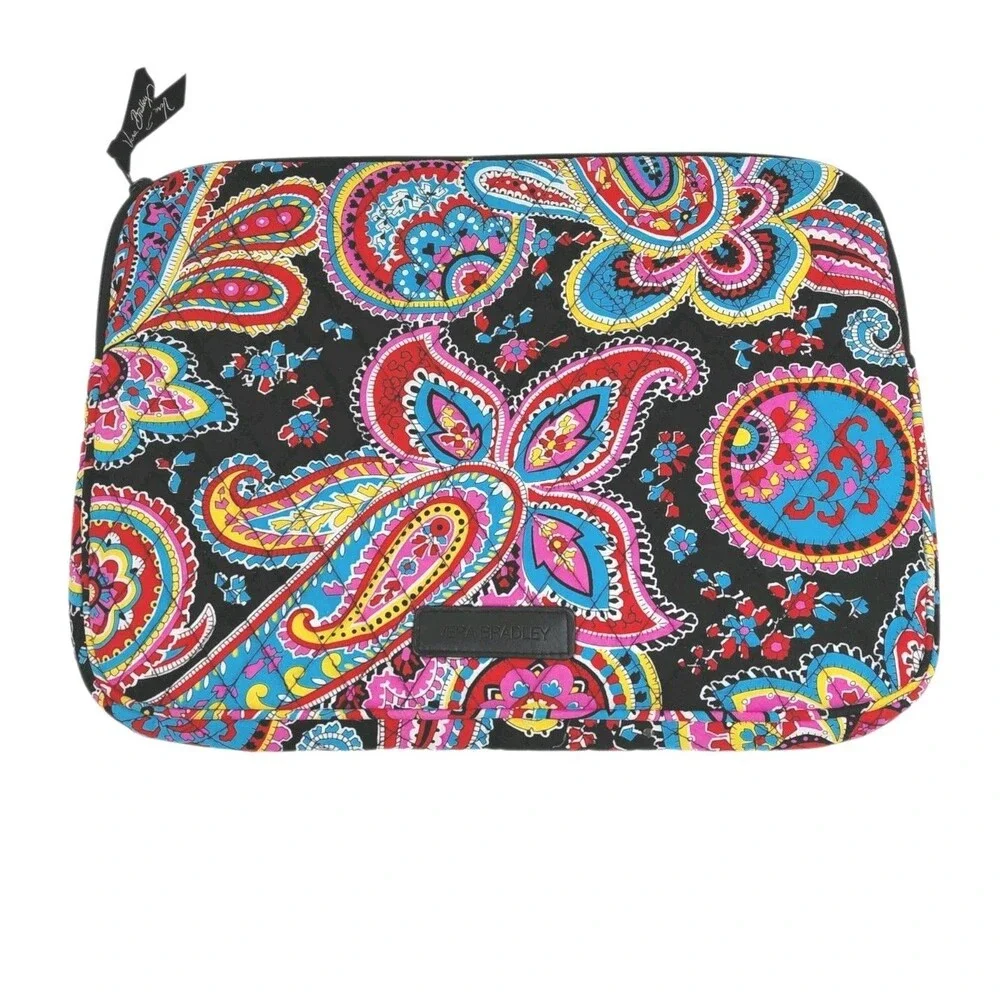 Vera Bradley Parisian Paisley Laptop Case Quilted 14.5